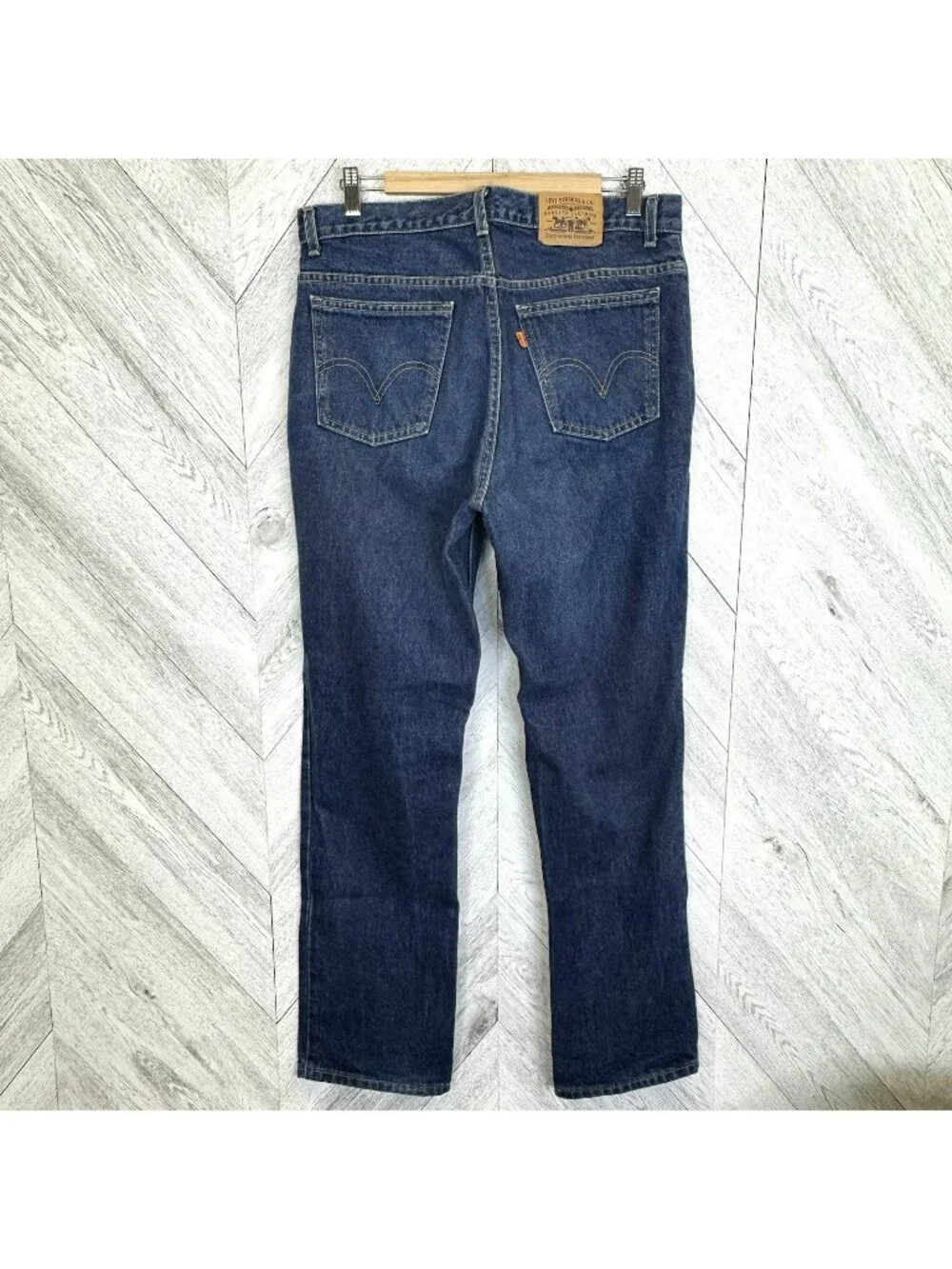 Vintage Levi's 619 Orange Tab Denim Blue Jeans Mens 34x32 Straight Leg Canada